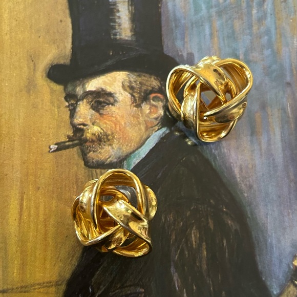 Vintage bow earrings - Picture 1 of 4